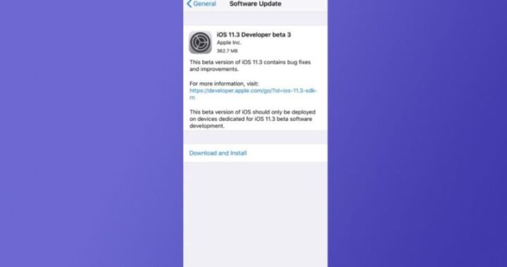 iOS 11.3 Developer Beta 3 ya está disponible