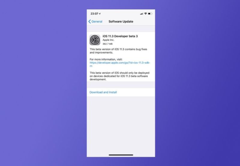 iOS 11.3 Developer Beta 3 ya está disponible
