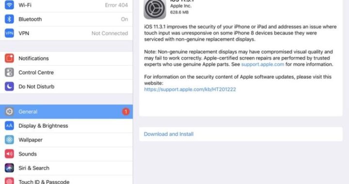 iOS 11.3.1 Lanzado con Fix For iPhone 8 Display Issue