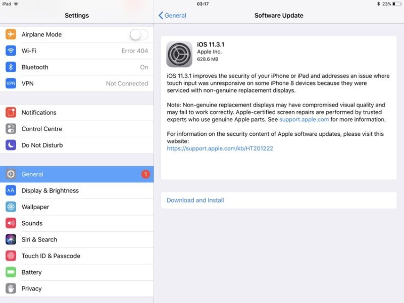 iOS 11.3.1 Lanzado con Fix For iPhone 8 Display Issue