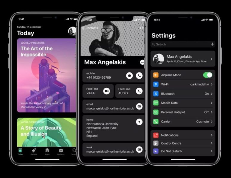 iOS 12 Concept imagina complicaciones, modo oscuro, mejores notificaciones y más