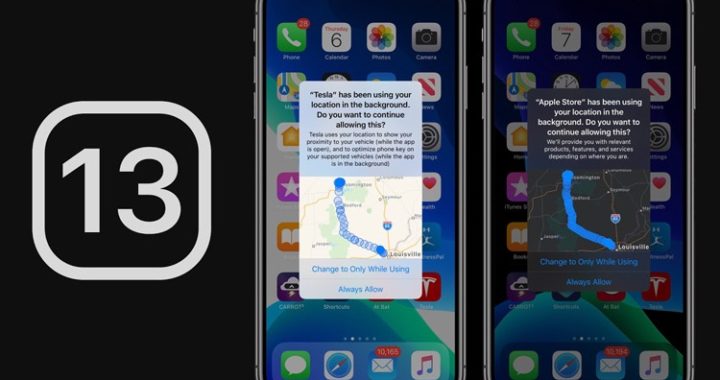 iOS 13 acreditado por la disminución del 68% en el seguimiento de la localización en segundo plano