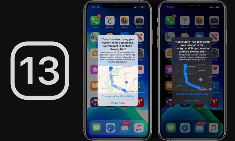iOS 13 acreditado por la disminución del 68% en el seguimiento de la localización en segundo plano