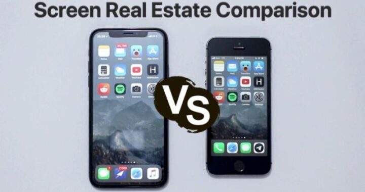 iPhone X vs. iPhone 5s: Pantalla Comparación de Bienes Raíces (Video)