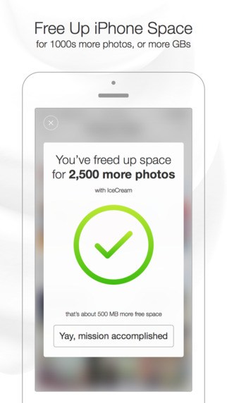 La aplicación IceCream te permite tomar más fotos liberando espacio en el iPhone