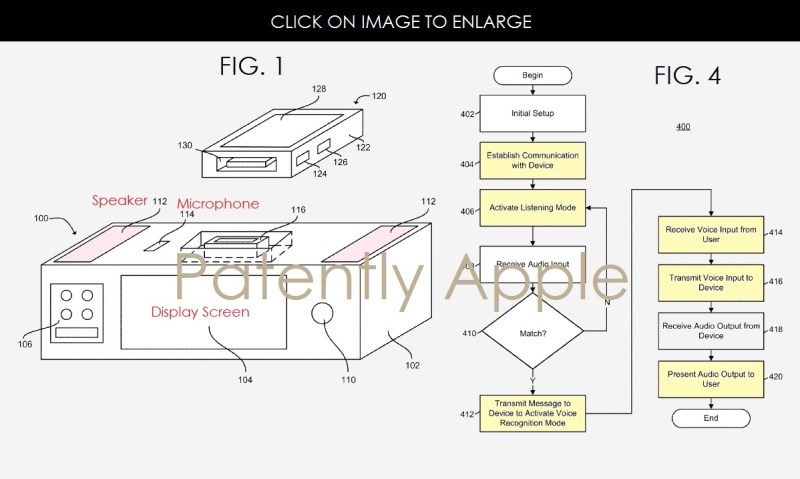 La patente de Apple revela una base para iPhone con soporte Siri