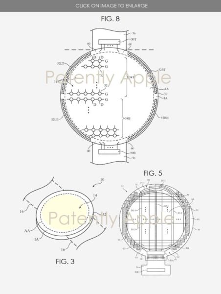 La patente revela los planes de Apple para un reloj circular Apple Watch