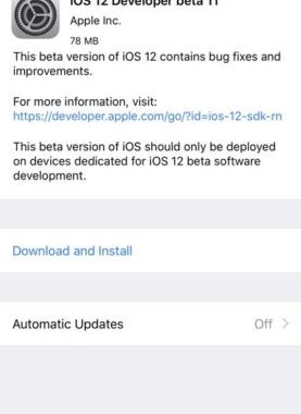Lanzamiento de iOS 12 Developer Beta 11 y Beta 9 para versiones beta públicas, macOS Mojave y tvOS 12