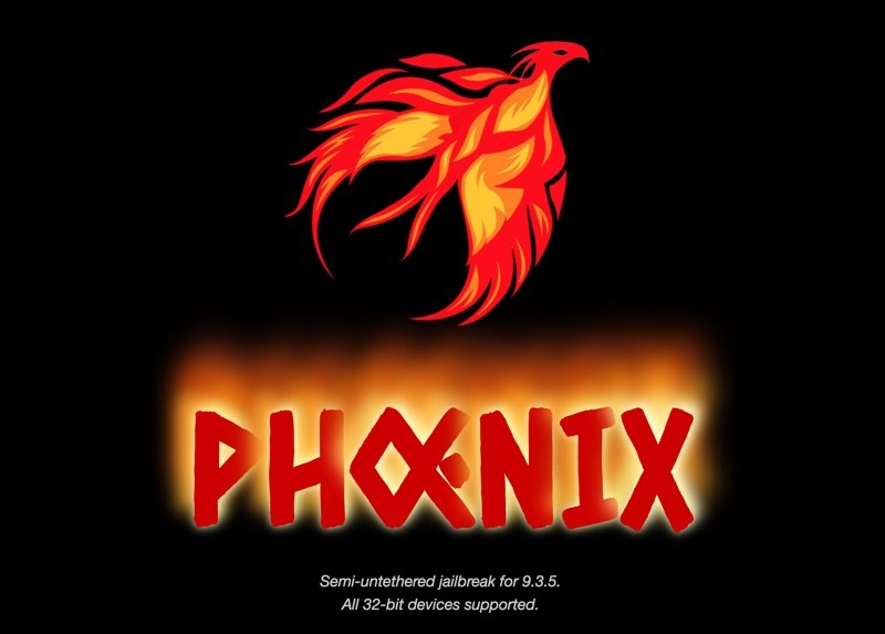 Lanzamiento de Phoenix Jailbreak para iOS 9.3.5, compatible con dispositivos de 32 bits[Descargar e instrucciones]