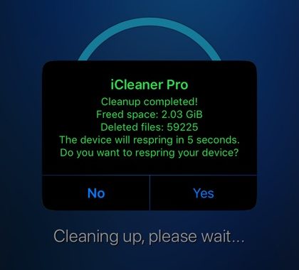 Liberar espacio en el iPhone con iCleaner Pro para iOS 12