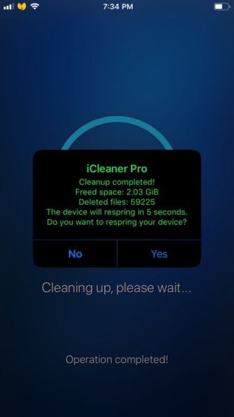 Liberar espacio en el iPhone con iCleaner Pro para iOS 12