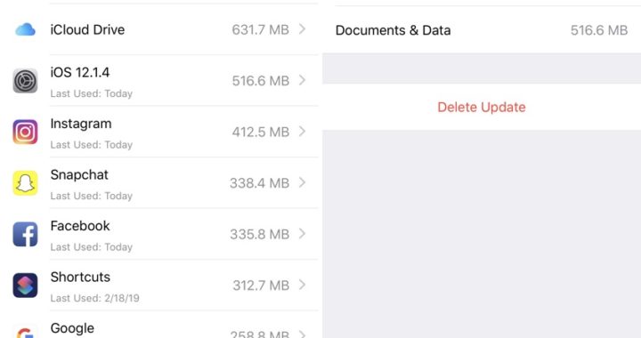 Libere espacio en disco eliminando las actualizaciones de iOS desde el iPhone y el iPad