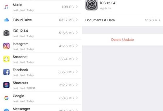 Libere espacio en disco eliminando las actualizaciones de iOS desde el iPhone y el iPad