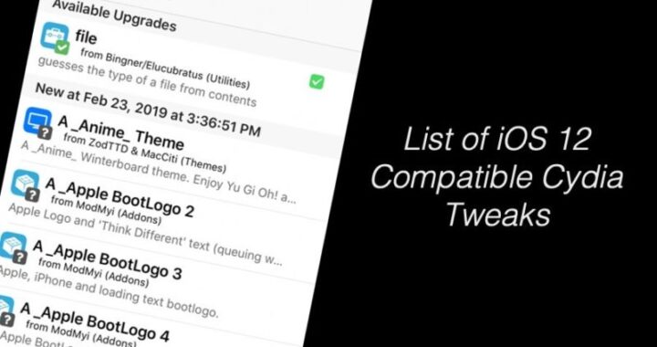 Lista de 175+ ajustes de Cydia compatibles con iOS 12 que puedes descargar