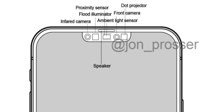 Los esquemas del iPhone 12 muestran los sensores de Face ID dentro de una muesca mucho más pequeña