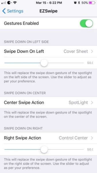 Nuevos ajustes en iOS 11: WADarkMode, HideDots11, EZSwipe y más