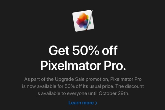 Obtenga Pixelmator Pro para Mac con un 50% de descuento por tiempo limitado