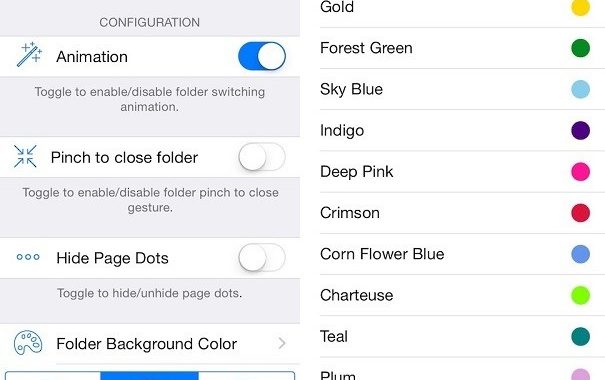 Personaliza el aspecto de las carpetas iOS con Folderix Cydia tweak