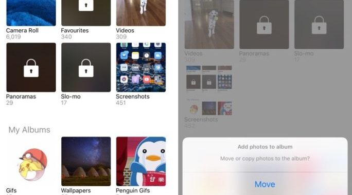 PhotoManager Tweak añade protección táctil de identificación y la posibilidad de ocultar los álbumes en la aplicación de fotos