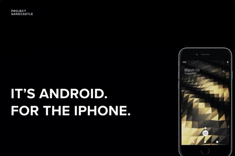 El nuevo proyecto Sandcastle te permite usar Android en el iPhone