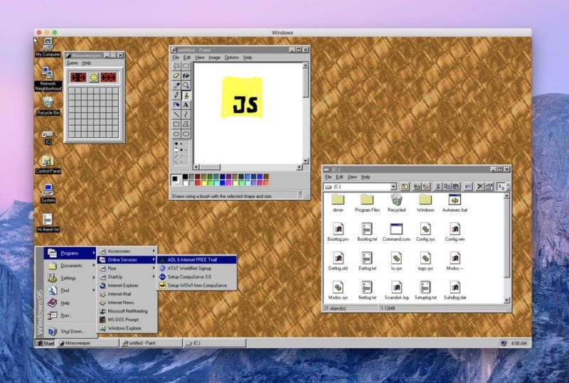 Pruebe Windows 95 en su Mac con esta atractiva aplicación
