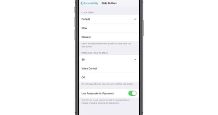 Reemplazar confirmación de descarga de botón lateral con código de acceso en iPhone XS o XR