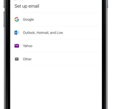 Registrarse para utilizar cuentas que no sean de Google en Gmail iOS App[Beta]