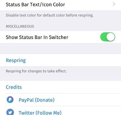Rejuvenece la barra de estado del iPhone con la barra de estado negra y los ajustes de Croutons