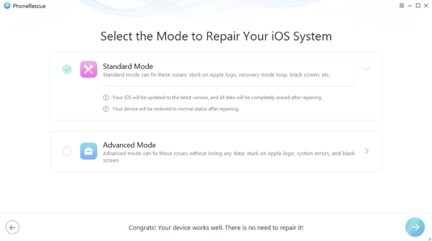 Resolver problemas de actualización de iOS 12 con la aplicación PhoneRescue
