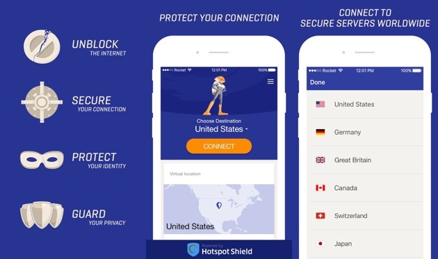Rocket VPN para iOS ofrece privacidad y capacidad de ver contenido que no está disponible en su país