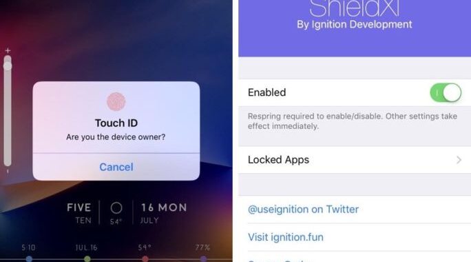 ShieldXI Tweak le permite bloquear ciertas aplicaciones con el Face ID