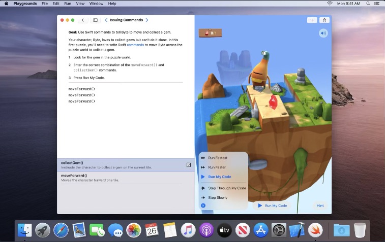 Swift Playgrounds ya está disponible en el Mac