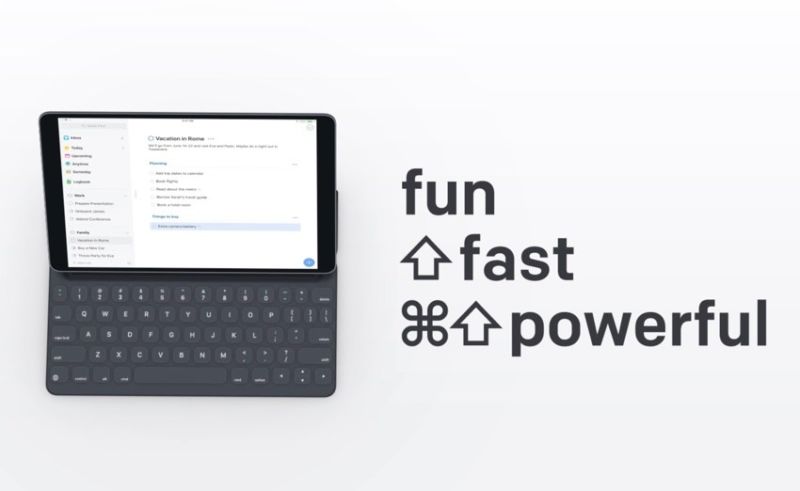 Things 3.6 ofrece compatibilidad total con el teclado para iPad, accesos directos rápidos y mucho más