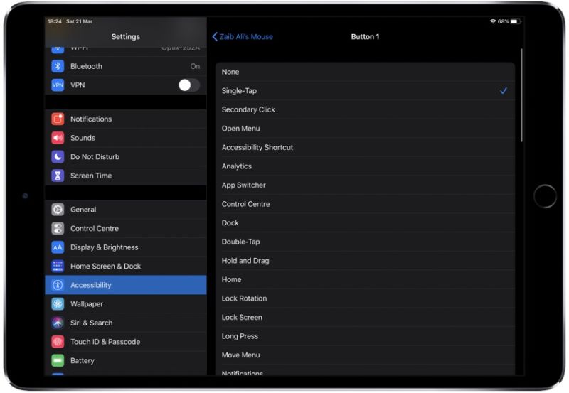 Trackpad de iPadOS o Guía del ratón: Cómo conectarse y cambiar la configuración del cursor
