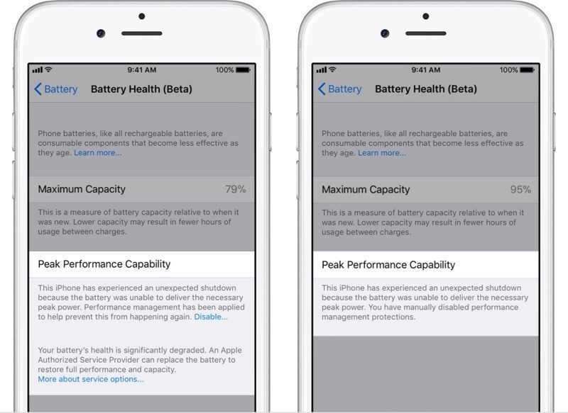 Una mirada a la función de salud de la batería de iOS 11.3