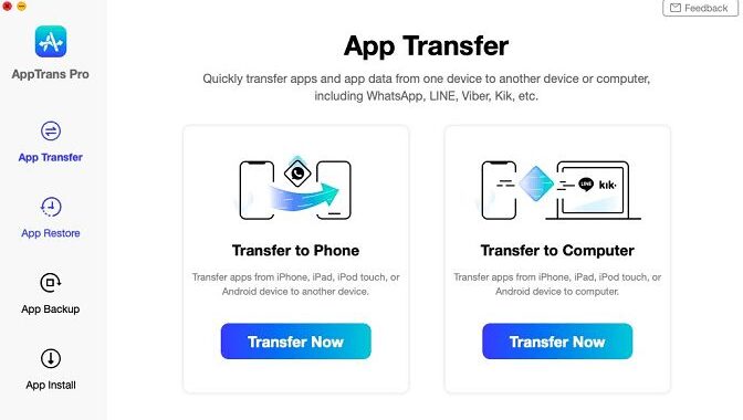Cómo transferir datos de WhatsApp de Android a iPhone con AppTrans