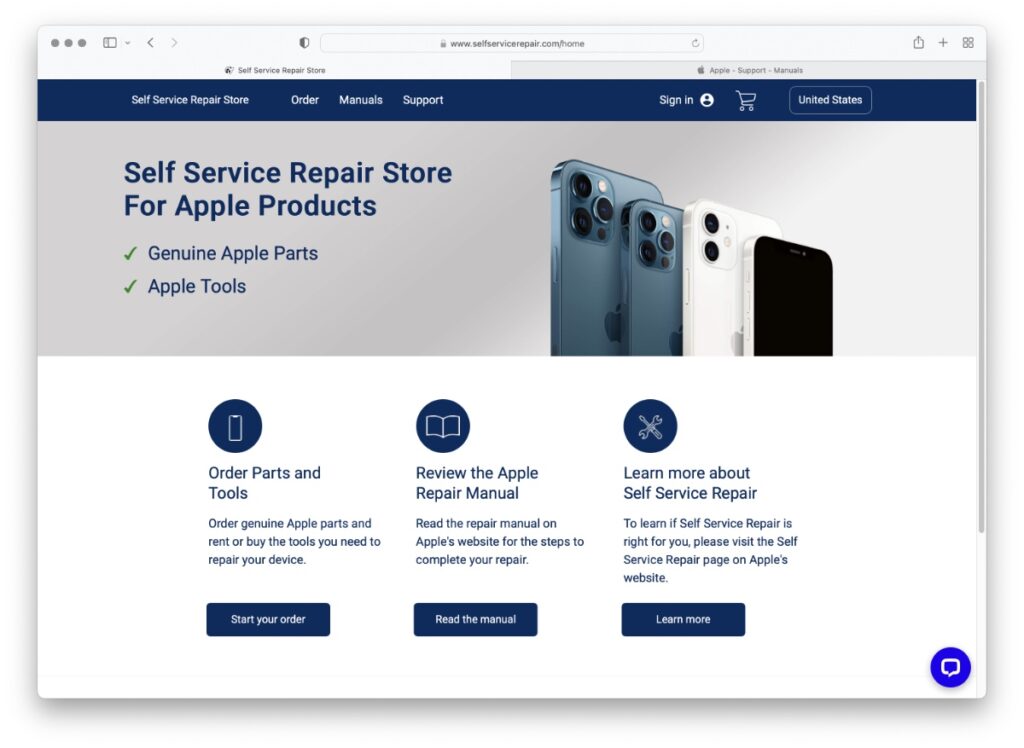 Apple lanza una tienda de reparación de autoservicio para vender herramientas y piezas de reparación para iPhone
