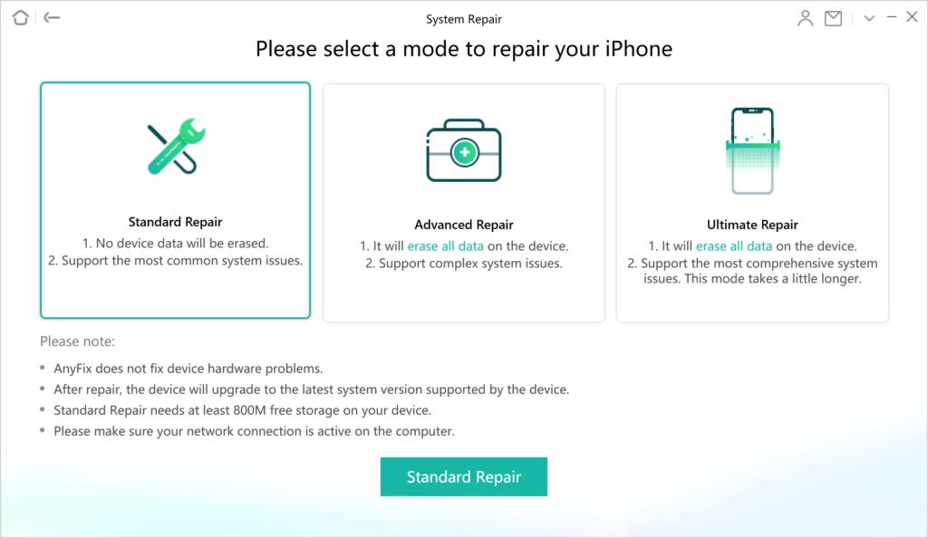 Solucionar problemas de actualización de iOS 15 con AnyFix (tutorial)