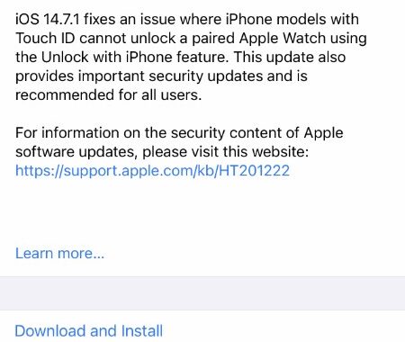 Apple lanza iOS 14.7.1 y iPadOS 14.7.1, obtenga los enlaces de descarga aquí