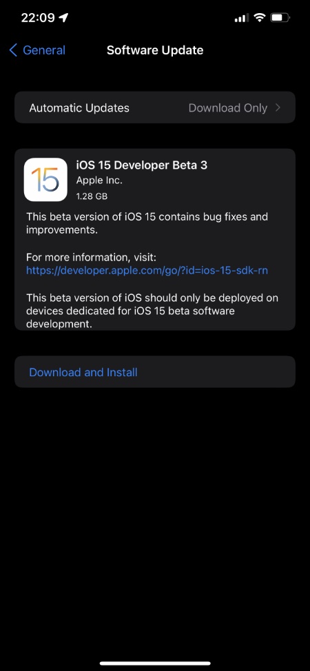 Lanzada la beta 3 de iOS 15 para desarrolladores, esto es lo que ha cambiado