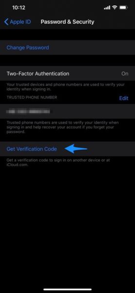 Approve iPhone two factor authentication