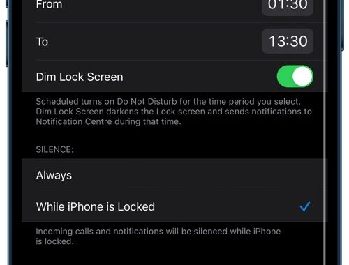 Cómo hacer que la pantalla de bloqueo del iPhone se atenúe durante el modo No molestar
