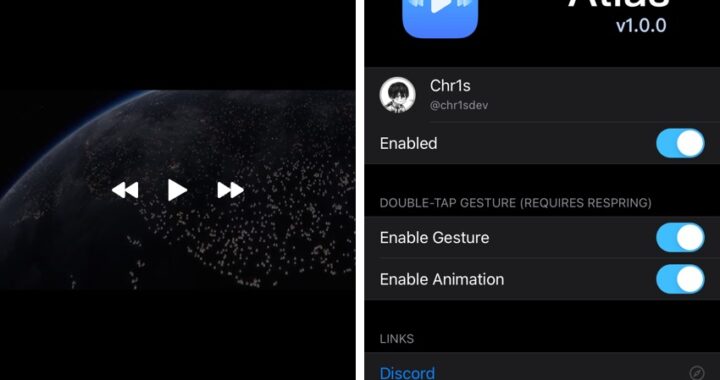 Atlas Tweak sustituye el reproductor de vídeo por defecto del iPhone por una interfaz minimalista