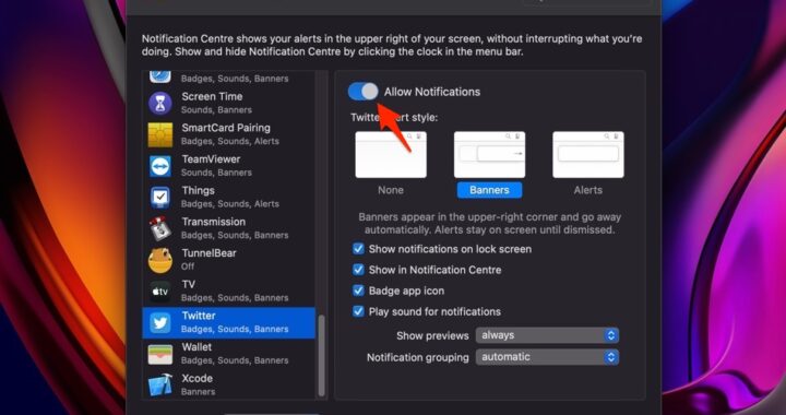 Cómo desactivar las notificaciones en Mac