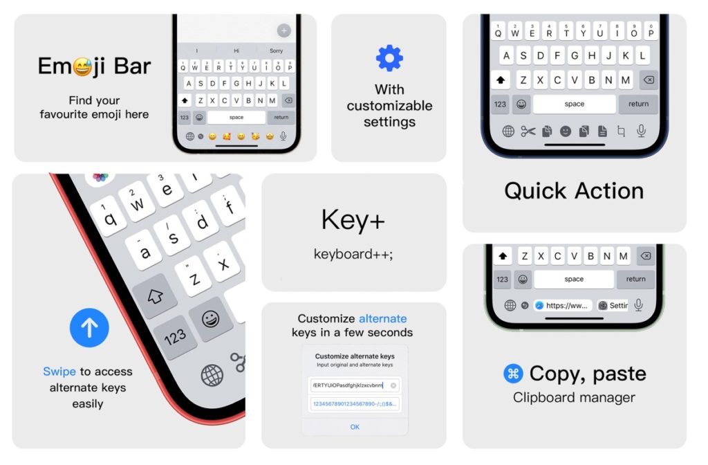 Key+ Tweak Añade Prácticos Botones De Acción Al Espacio Desperdiciado Del Teclado Del iPhone
