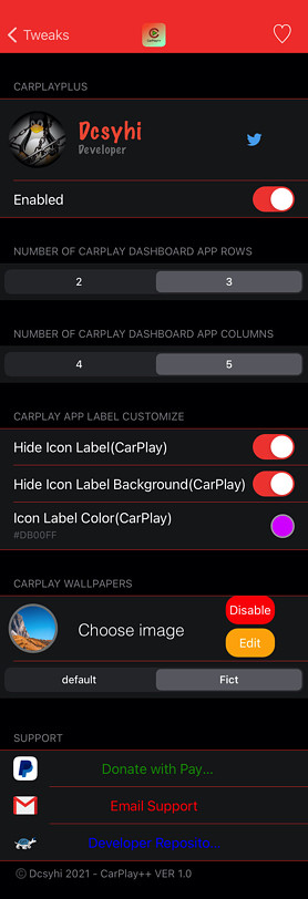 El tweak CarPlay++ te permite cambiar el diseño y la etiqueta del salpicadero de CarPlay y añadir fondos de pantalla personalizados