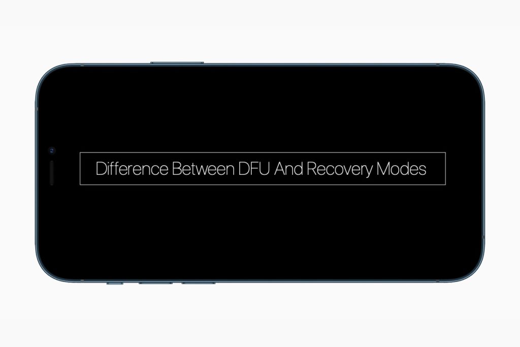 ¿Cuál es la diferencia entre el modo DFU y el modo de recuperación?