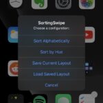 El tweak SortingSwipe lleva la función de ordenación de iconos a iOS