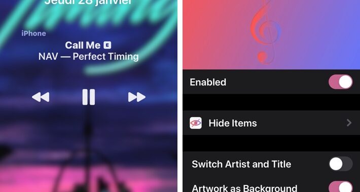 MusicGesture Tweak añade controles de música basados en gestos a la pantalla de bloqueo