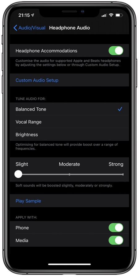 Accesibilidad de iOS 14: reconocimiento de sonido, prominencia de FaceTime y alojamiento de auriculares